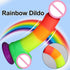 Rainbow Realistic Dildo - MiamiTeenyWeenyBikini.Com
