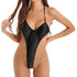 Silky Satin Backless Monokini - MiamiTeenyWeenyBikini.Com