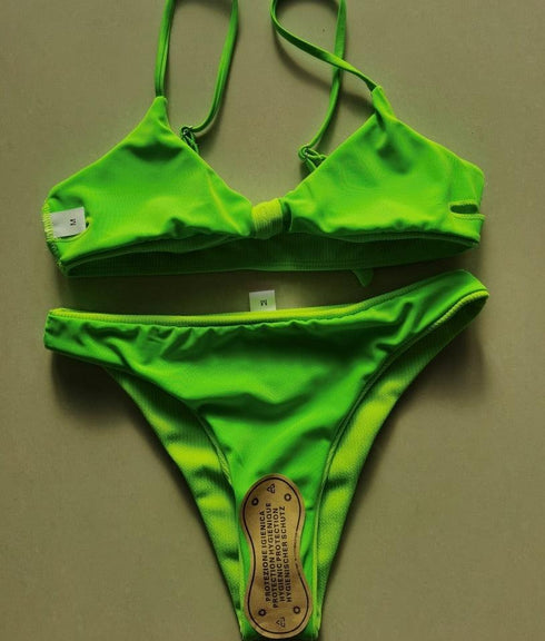 Alien Print Green Swimwear