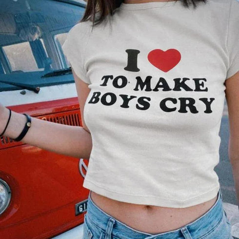 I Love To Make Boys Cry - MiamiTeenyWeenyBikini.Com