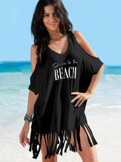 Take Me To The Beach Kaftan - MiamiTeenyWeenyBikini.Com