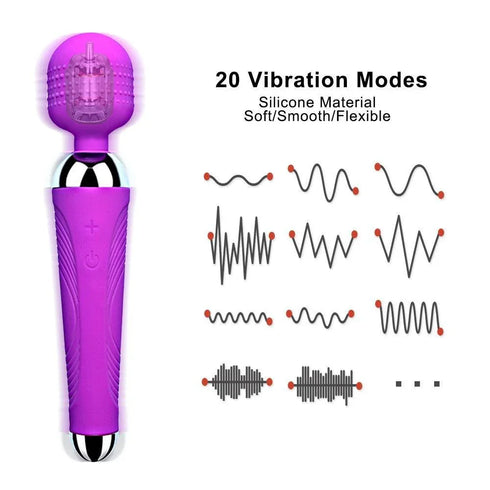 Wireless USB Rechargeable Magic Wand - MiamiTeenyWeenyBikini.Com