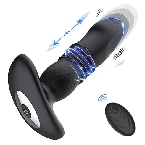 Telescopic Vibrating Butt Plug - MiamiTeenyWeenyBikini.Com