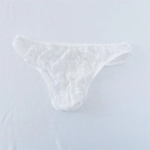Men's Sexy Lace Transparent See Through Briefs - MiamiTeenyWeenyBikini.Com