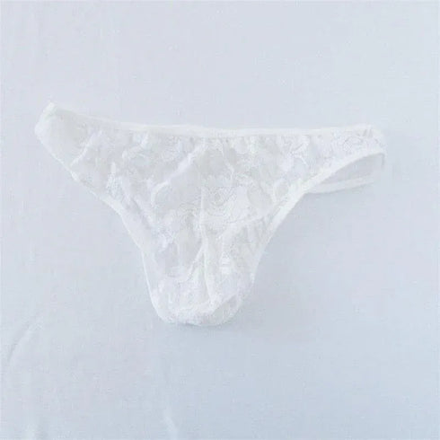 Men's Sexy Lace Transparent See Through Briefs - MiamiTeenyWeenyBikini.Com