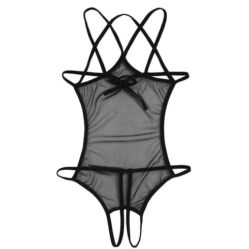 Mesh Crotchless Teddie - Miami Teeny Weeny Bikini