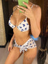 Three Piece Butterfly Sarong Bikini