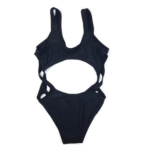 Black One Piece Trikini