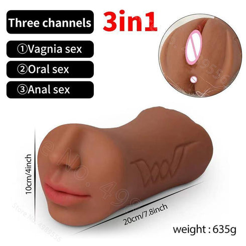 3 in 1 Male Masturbator Toys
