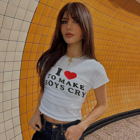 I Love To Make Boys Cry - MiamiTeenyWeenyBikini.Com