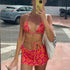 Three-Piece Lace-up Bikini - MiamiTeenyWeenyBikini.Com