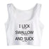 I Lick Swallow and Suck Crop Top - MiamiTeenyWeenyBikini.Com