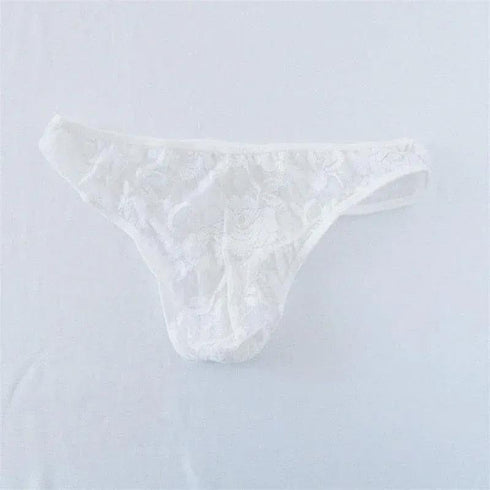Men's Sexy Lace Transparent See Through Briefs - MiamiTeenyWeenyBikini.Com