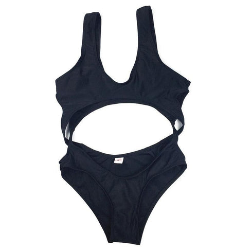 Black One Piece Trikini