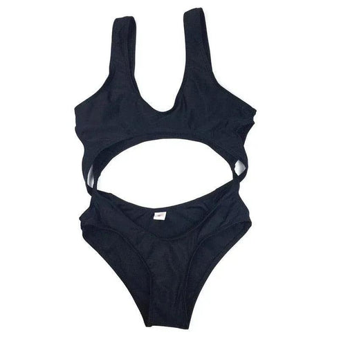 Black One Piece Trikini - MiamiTeenyWeenyBikini.Com