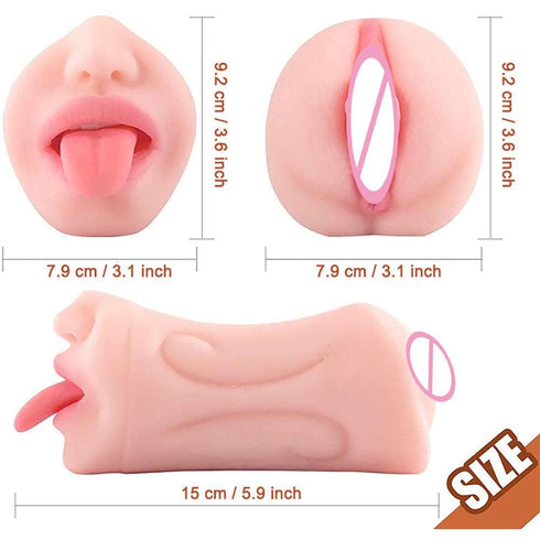 3 in 1 Male Masturbator Toys
