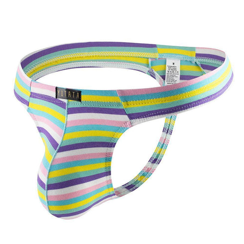 Rainbow Stripe Jock - MiamiTeenyWeenyBikini.Com