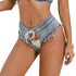 Tight Denim Shorts - MiamiTeenyWeenyBikini.Com