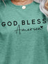 GOD BLESS AMERICA Graphic Short Sleeve Tee - MiamiTeenyWeenyBikini.Com