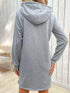 Striped Drawstring Long Sleeve Hoodie - MiamiTeenyWeenyBikini.Com