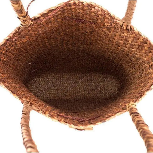 Fashion Designer Wicker Rattan Shoulder Bag - Beach Bag
