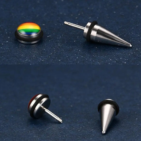 LGBT Rainbow Stud Earrings - Miami Teeny Weeny Bikini
