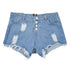 Mini Zipper Back Jean Shorts