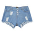 Mini Zipper Back Jean Shorts - MiamiTeenyWeenyBikini.Com