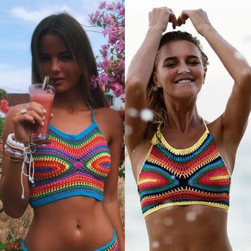 Hand Crocheted Bikini Top - MiamiTeenyWeenyBikini.Com