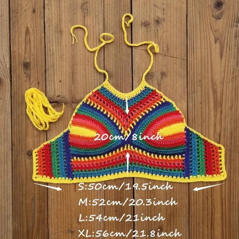 Hand Crocheted Bikini Top - MiamiTeenyWeenyBikini.Com