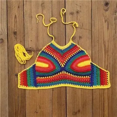 Hand Crocheted Bikini Top - MiamiTeenyWeenyBikini.Com