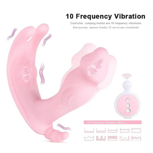 Remote Control Thrusting Clitoris Stimulator - MiamiTeenyWeenyBikini.Com