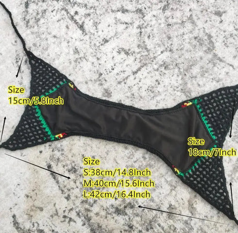 Crochet Rasta Bikini Bottom - MiamiTeenyWeenyBikini.Com