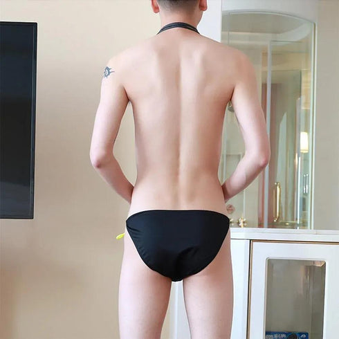Men's Lace-Up Bikini Briefs - MiamiTeenyWeenyBikini.Com