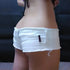 Vintage Low Rise Cut Micro Mini Denim Shorts. - Shorts