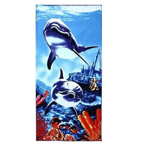 Summer Microfiber Printed Beach Towels, Various Designs - Beach Towel