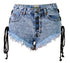 Vintage Tassel Denim Shorts - MiamiTeenyWeenyBikini.Com