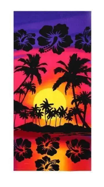 Summer Microfiber Printed Beach Towels, Various Designs - Beach Towel
