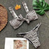Brazilian Plaid Push Up Bikini - MiamiTeenyWeenyBikini.Com