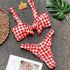 Brazilian Plaid Push Up Bikini - Bikini