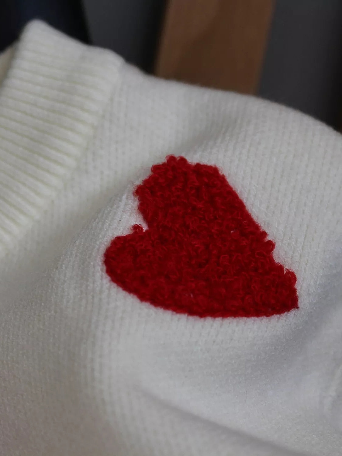 Women's Kawaii Turtleneck Heart Embroidered Sweater – Kawaiifashion